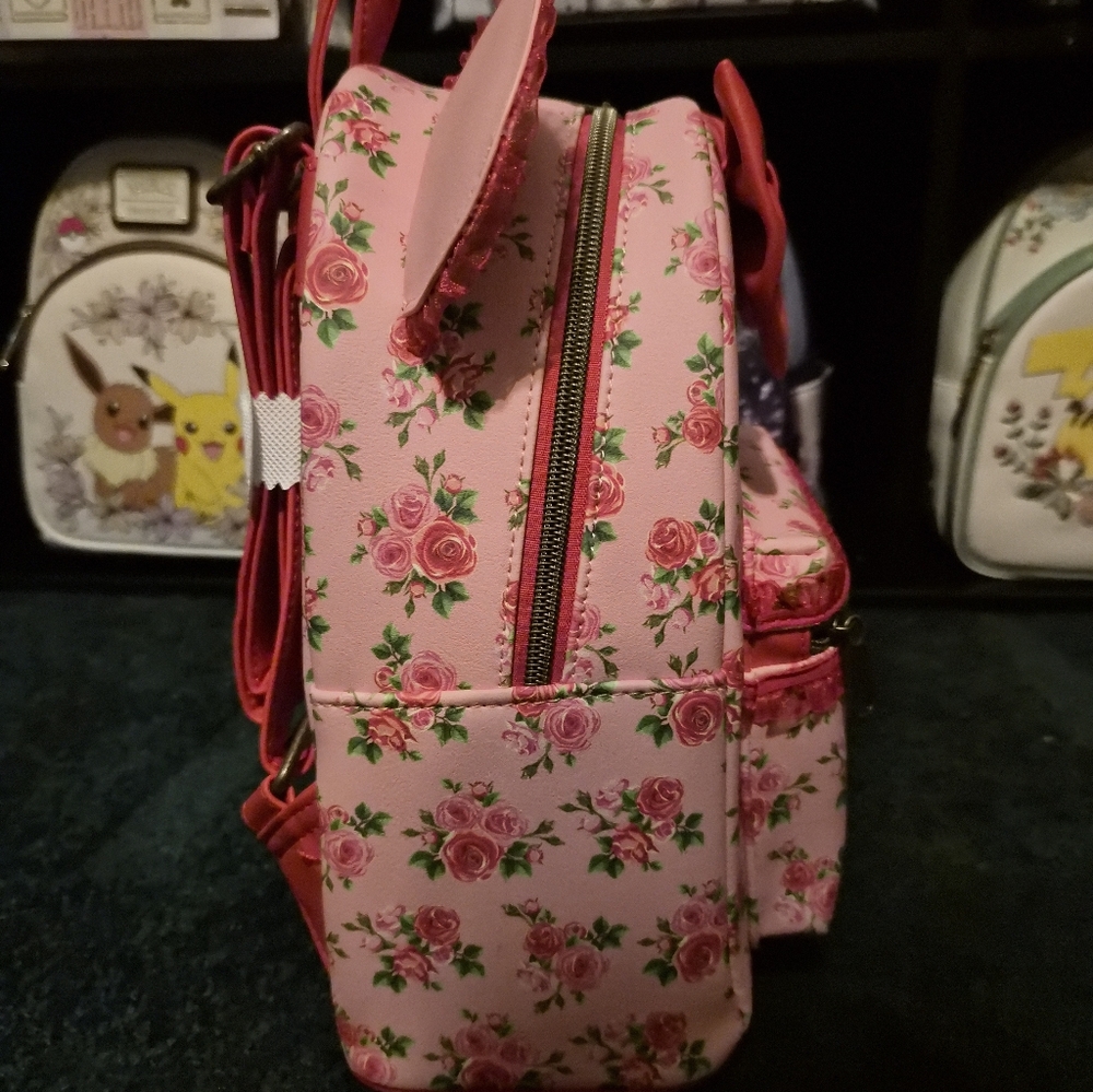 Disney Minnie Roses Loungefly Mini Backpack - Picture 3 of 4